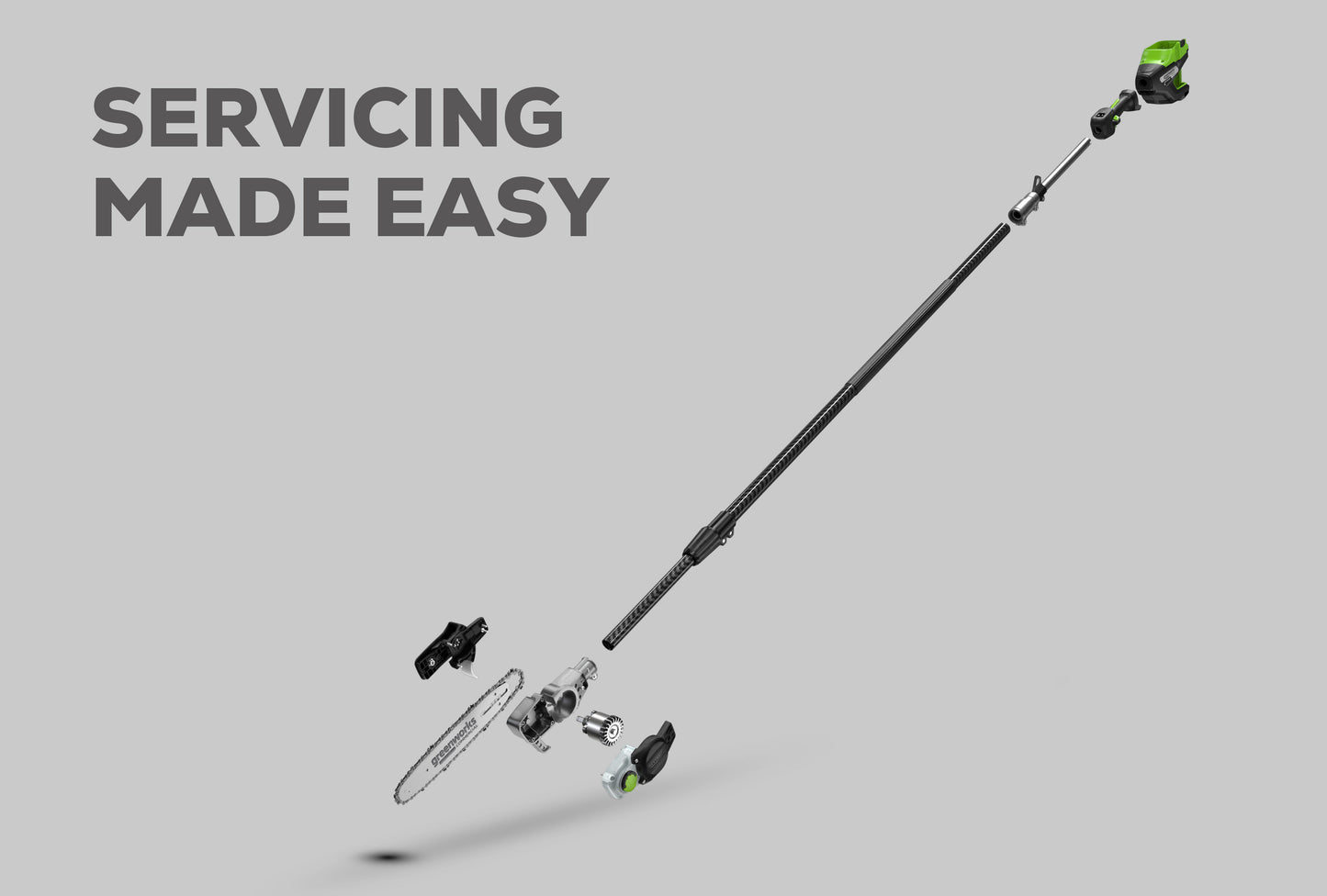 OPTIMUS 82V 10" Polesaw with Carbon Fiber Shaft with CORE400 Battery and Charger | OPS300T-C4DP