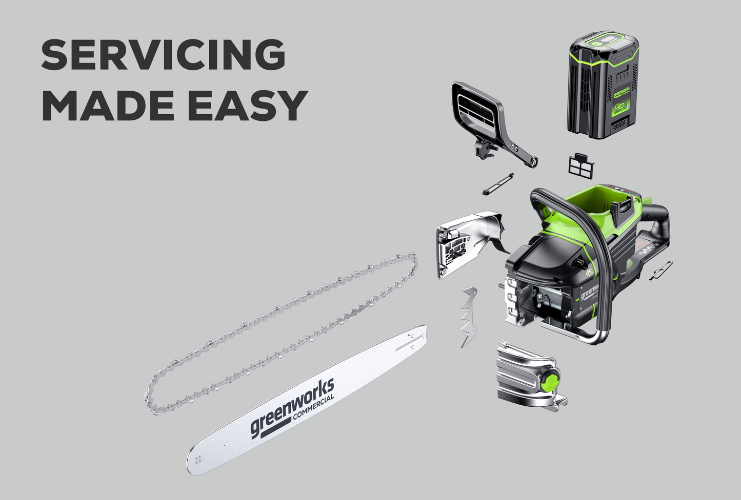 82v 3.6kW Chainsaw (Powerhead) | OCS600