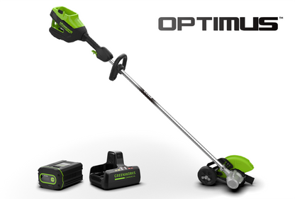 Optimus 82V Straight Shaft Edger with CORE400 Batteries and Dual Port Charger | ES161-C4DP