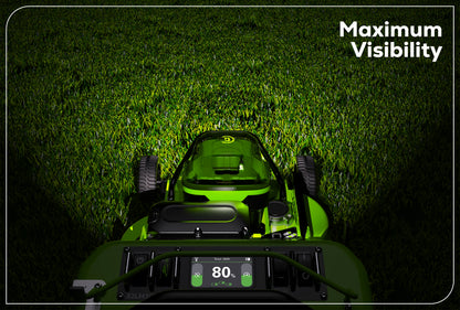 Optimus 82V 30” Self-Propelled Lawn Mower with (3) 8Ah Batteries and Dual Port Charger | 82LM30S-83DP