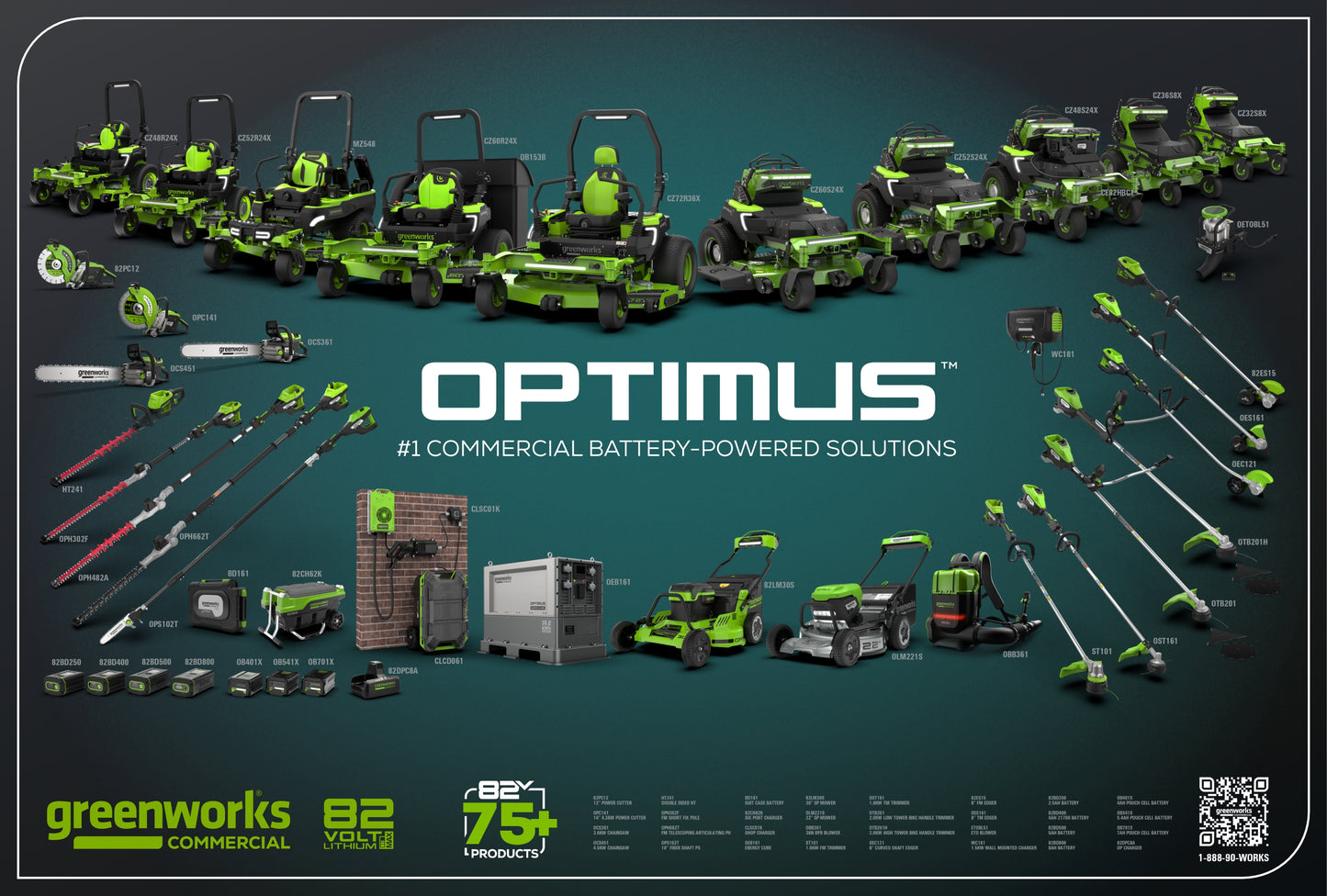 Optimus ATM 22" Mower with (2) CORE530 batteries, DP Charger | ATM22A-C5DP