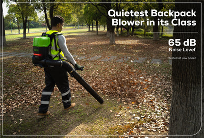Optimus 82V 755 CFM Dual-Port Backpack Blower with (2) 8Ah Batteries and Dual Port Charger | BB361-82DP