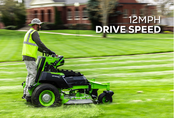 OptimusZ 60 Inch 18kWh Commercial Stand On Mower Greenworks Commercial