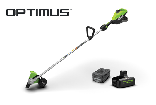 Optimus 82V Straight Shaft Edger with CORE400 Batteries and Dual Port Charger | ES161-C4DP