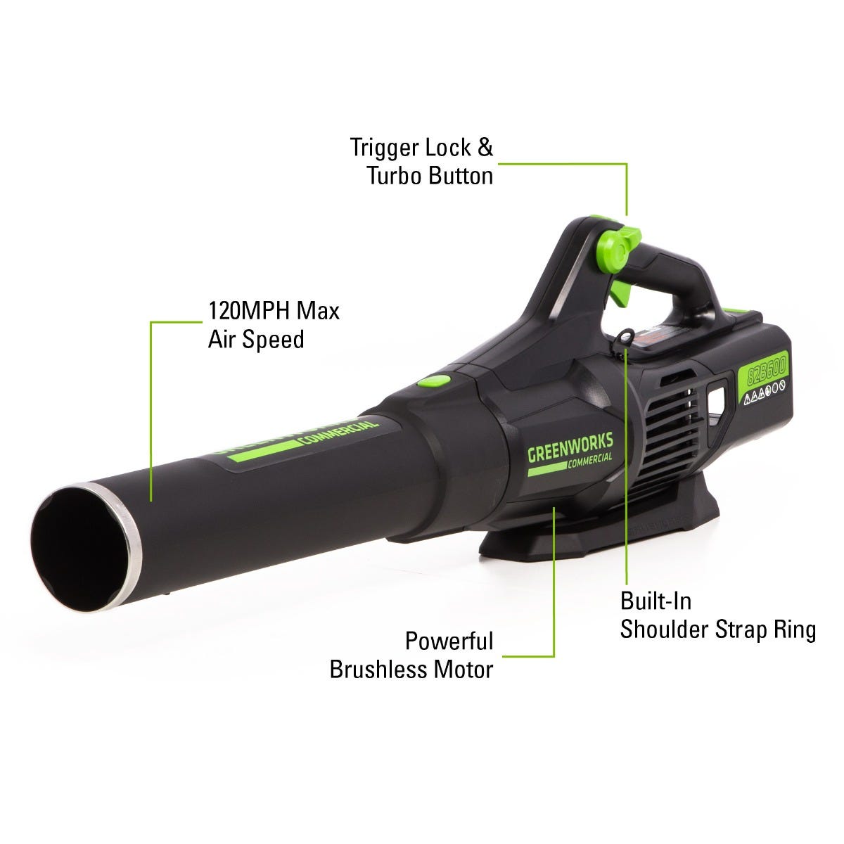 Greenworks bpb60l510 deals leaf blower